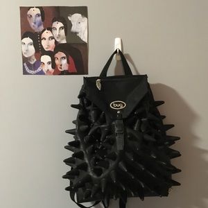 Spike-y rubber backpack